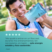 Chicle Energético Con Yerba Mate, Cafeína + Electrolitos (Caja con 6 bolsitas)